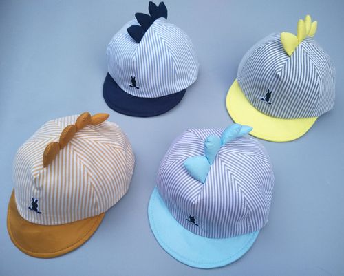 新款夏季 儿童超可爱恐龙棒球帽 遮阳帽 0-1岁 宝宝帽厂家批发